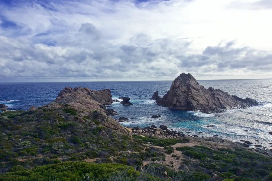 Sugarloaf Rock on the coast of WA's South West